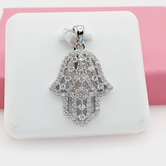 "925 Sterling Silver Cubic Zirconia Pendant, U19254467 - Picture 10 of 11